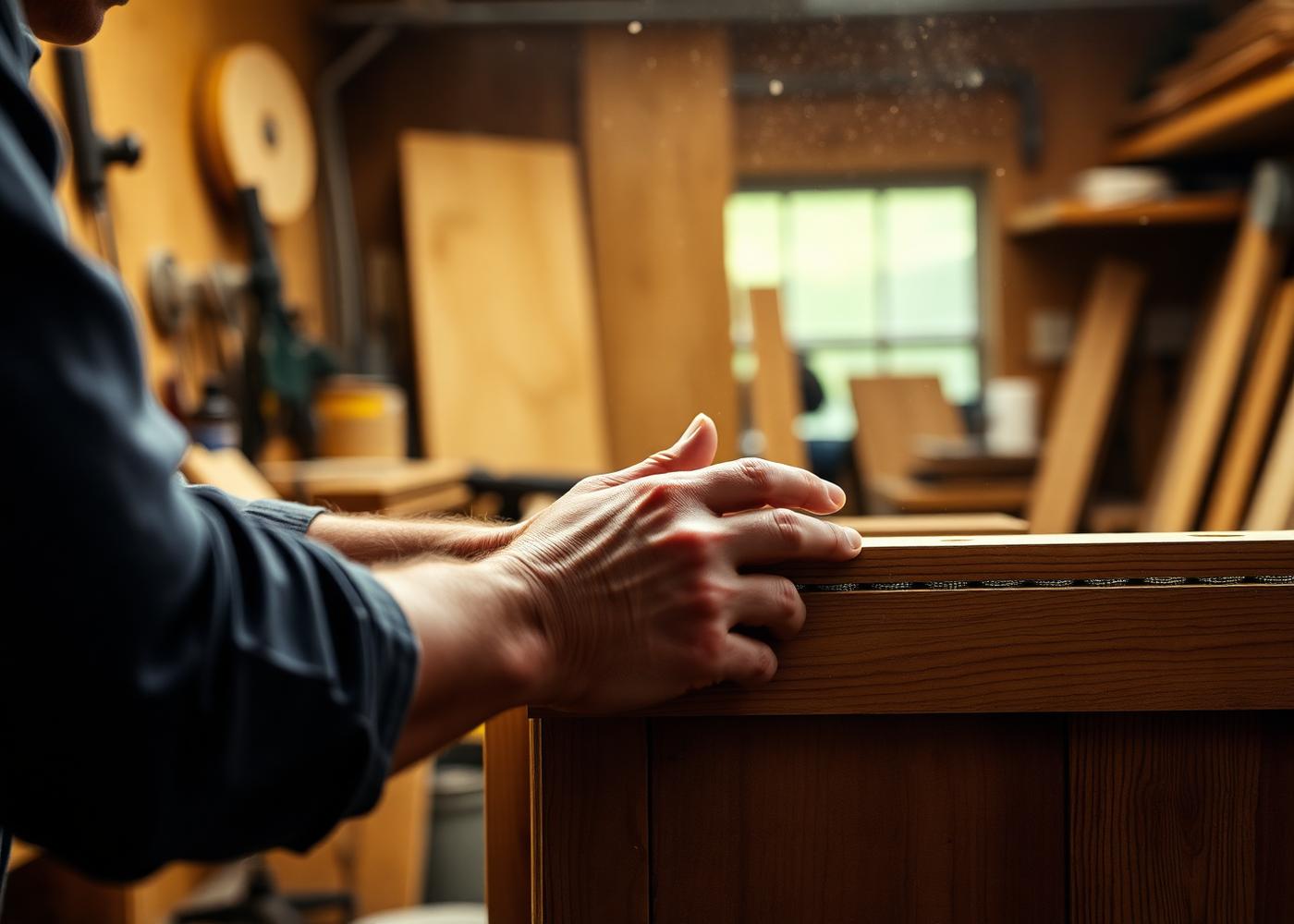 Craftsman working at the bench