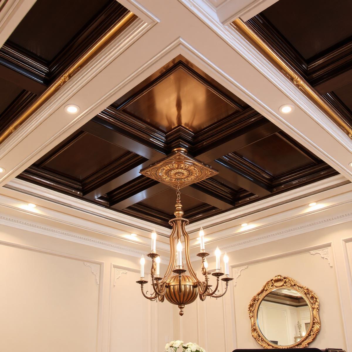 Coffered Dining Ceiling